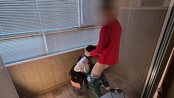 This bitch from the airport security was fucking around a lot so i fucked her in mouth and pussy rough and hardcore