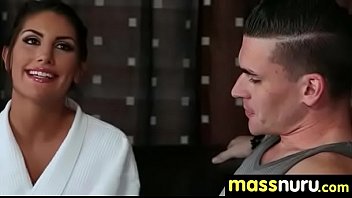 Slippery nuru massage for lucky dude 24