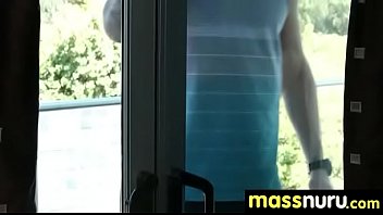 Slippery nuru massage for lucky dude 24