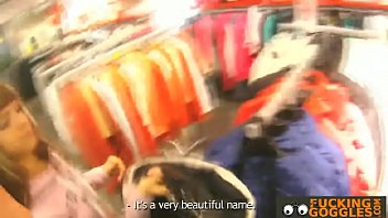 Petite chic strips and sucks cock