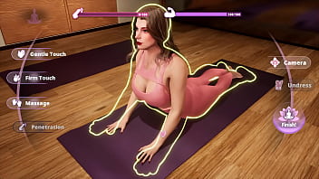 Uncensored gameplay having sweaty sex with the goddess of yoga