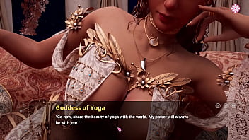Uncensored gameplay having sweaty sex with the goddess of yoga