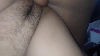 Deepthroating the bbc of my bull before a doggy style creampie and my cuckold comes to the room to taste and cleam up the cum