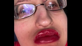 Asmr eating in big glasses