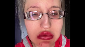 Asmr eating in big glasses