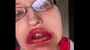 Asmr eating in big glasses