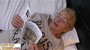 Old grandmother blonde pussy hair