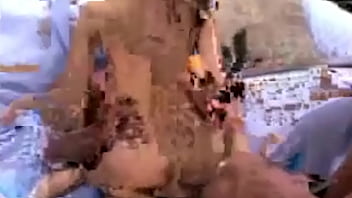 Petite asian heidi gets picked up and dp'd by big black cocks