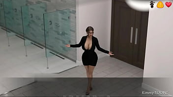 Hot milf caught janitor at work fapping to her sexy blouse