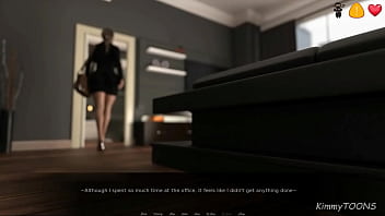 Hot milf caught janitor at work fapping to her sexy blouse