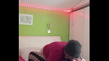 He dressed me up to scare my stepson and ended up masturbating and fucking me milf big tits