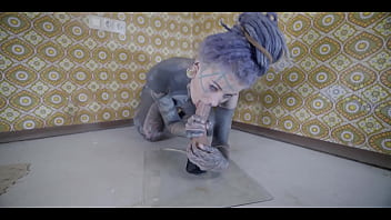 Alt tattoo babe losing control with a huge toy Alt tattoo babe losing control with a huge toy