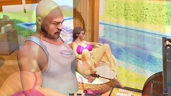 Horny milf housewife seduces neighbor's stepson 3d hentai animated porn family crush