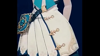 Barbara from genshin impact sways with a playful smile her healing aura glowing brighter than ever but behind the idol’s tender look… could there be a secret waiting for you link in bio