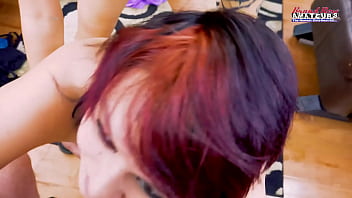 Horny coeds jackie and trinity masturbate and share a boner to get banged