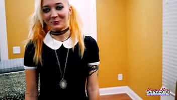 Horny coeds jackie and trinity masturbate and share a boner to get banged