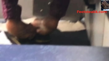 Ebony feet on bus