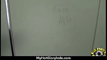 Horny ebony suck the juice from big white gloryhole 3