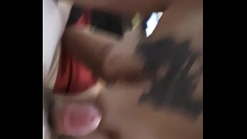 Hot tattooed milf gives good head