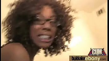 Ebony Gets Group Cumshots 14 thumbnail