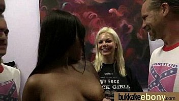 Ebony In A Huge Bukkake 10 thumbnail