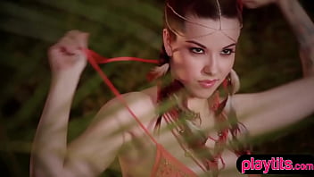 Sexy teenie sensual stripping