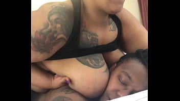 Sexy bbw girlfriend puts her titties on my back subscribe for full videos