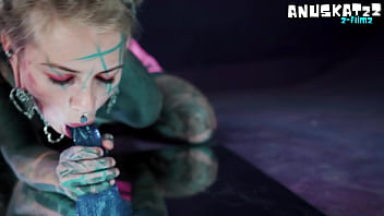 Your trippy hippie plays with pippie and anal dildo