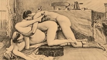 Retro erotic drawings