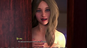 Playing story videogame #5 girl next door