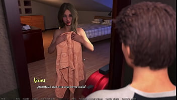 Playing story videogame #5 girl next door