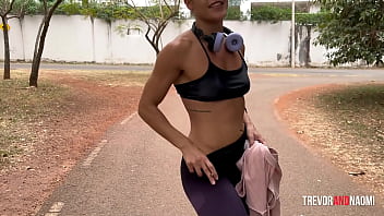 Latina's steamy gym workout ends with her ass getting pounded