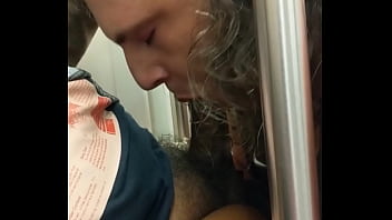 On my knees on the subway On my knees on the subway