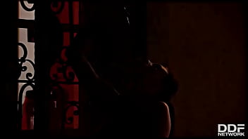 Flaming hot sexy pyromaniac plays with fire