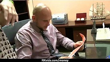 Tight teen fucks a man in front of the camera for cash 25