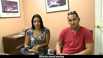 Tight teen fucks a man in front of the camera for cash 25