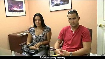 Tight teen fucks a man in front of the camera for cash 25