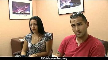 Tight teen fucks a man in front of the camera for cash 25