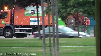 Alexis crystal fucked by 2 teens in her pussy and mouth in public street orgy