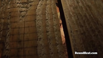 Sexy big butt lesbian slave mastrubating and fingering herself