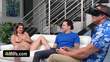 Stepdad trying the new technology and he likes it