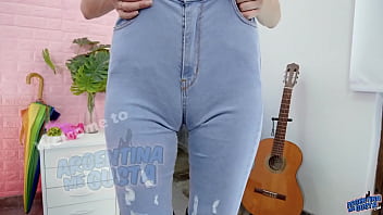 Amazing cameltoe perfect butt great boobs superb thigh gap tight jeans
