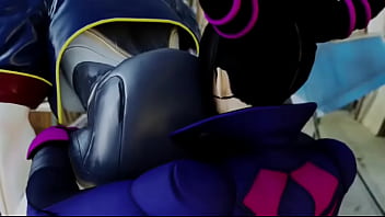 Street fighter seth x juri booty shaking booty licking