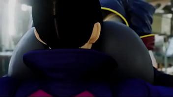 Street fighter seth x juri booty shaking booty licking