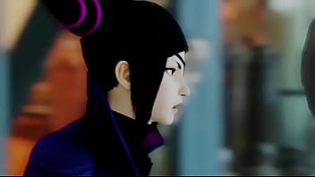 Street fighter seth x juri booty shaking booty licking