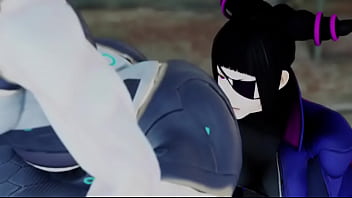 Street fighter seth x juri booty shaking booty licking