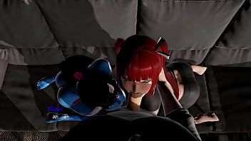 Demon girl and redhead blow you bound by lust animated gameplay