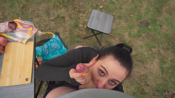 Hungry stranger provides his dick in exchange for a sandwich pov