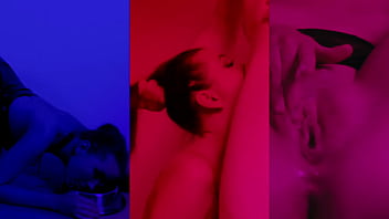 Ritzy rain on her knees arms bound rough deepthroat face and tit slaps and a throat pie finish