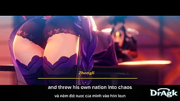 Raiden shogun gets put in her place by zhongli